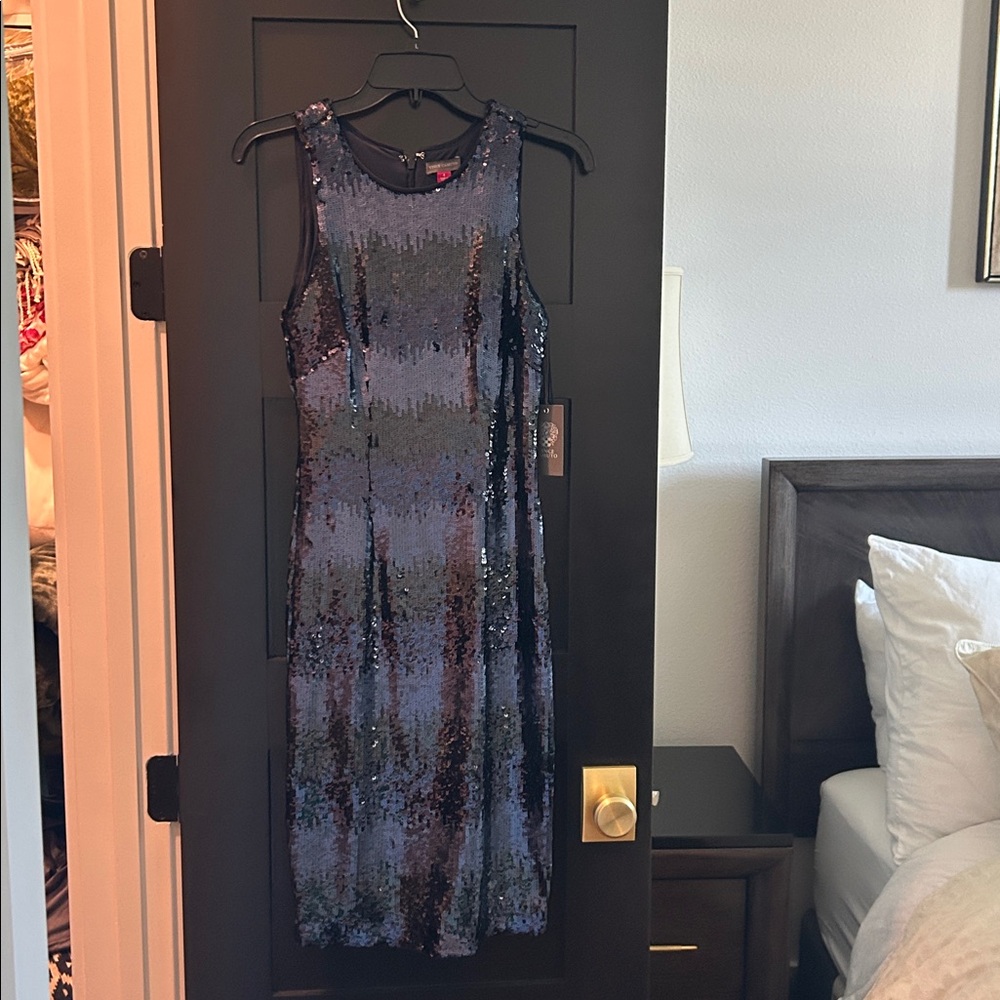 Vince Camuto Blue Sequin dress